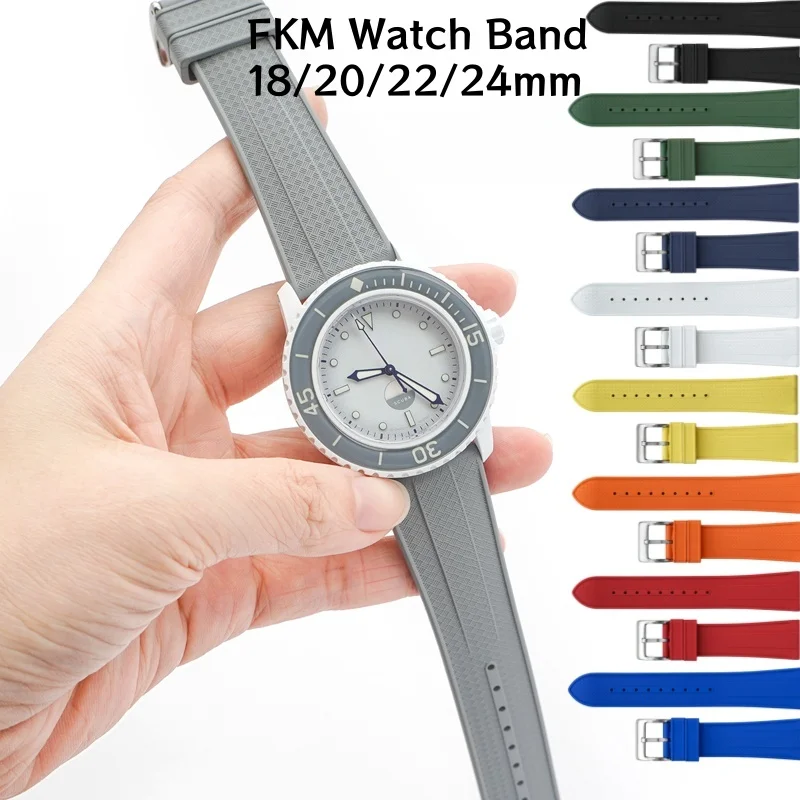 18 20 22 24 мм быстросъемный ремешок из фторкаучука, универсальный сменный ремешок для часов Swatch x Blancpain Five Oceans
18 20 22 24 мм быстросъемный ремешок из фторкаучука, универсальный сменный ремешок для часов Swatch x Blancpain Five Oceans