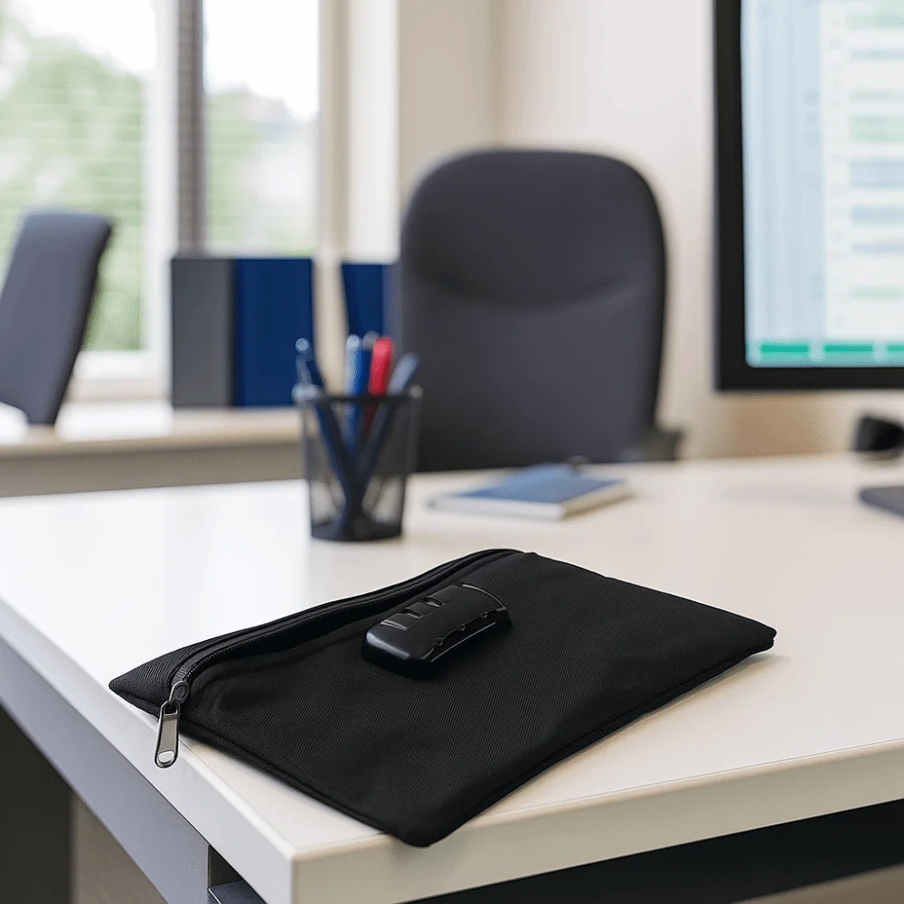 Combination Lock Money Bag with Lock Zip Closure Canvas Portable Locking Pouch Waterproof Portable Security Document Bag Travel
Combination Lock Money Bag with Lock Zip Closure Canvas Portable Locking Pouch Waterproof Portable Security Document Bag Travel