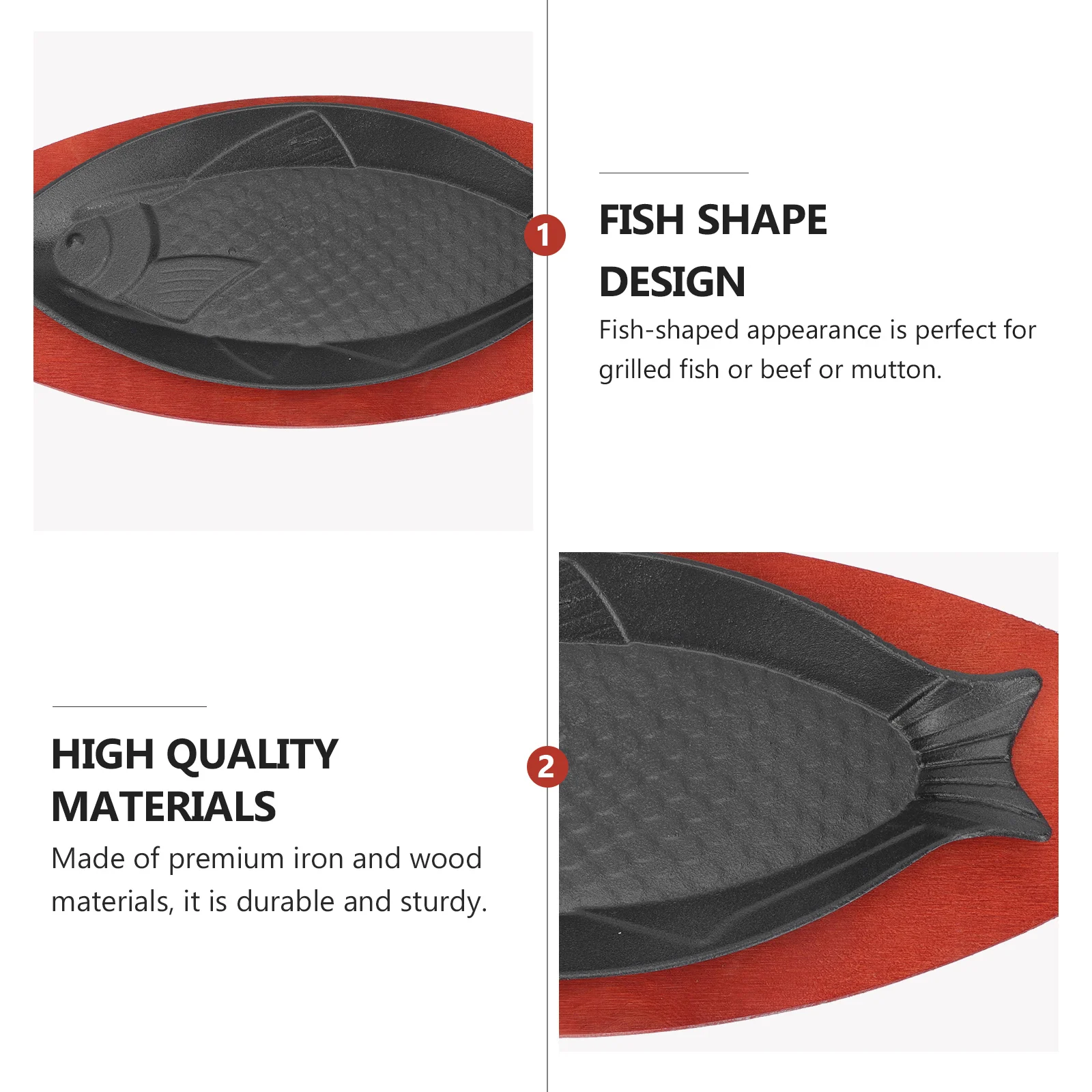 1 комплект, креативная железная сковорода в форме рыбы с антипригарной поверхностью для легкосъемки, сковорода для выпечки стейка на гриле, бытовой кухонный инструмент
1 комплект, креативная железная сковорода в форме рыбы с антипригарной поверхностью для легкосъемки, сковорода для выпечки стейка на гриле, бытовой кухонный инструмент