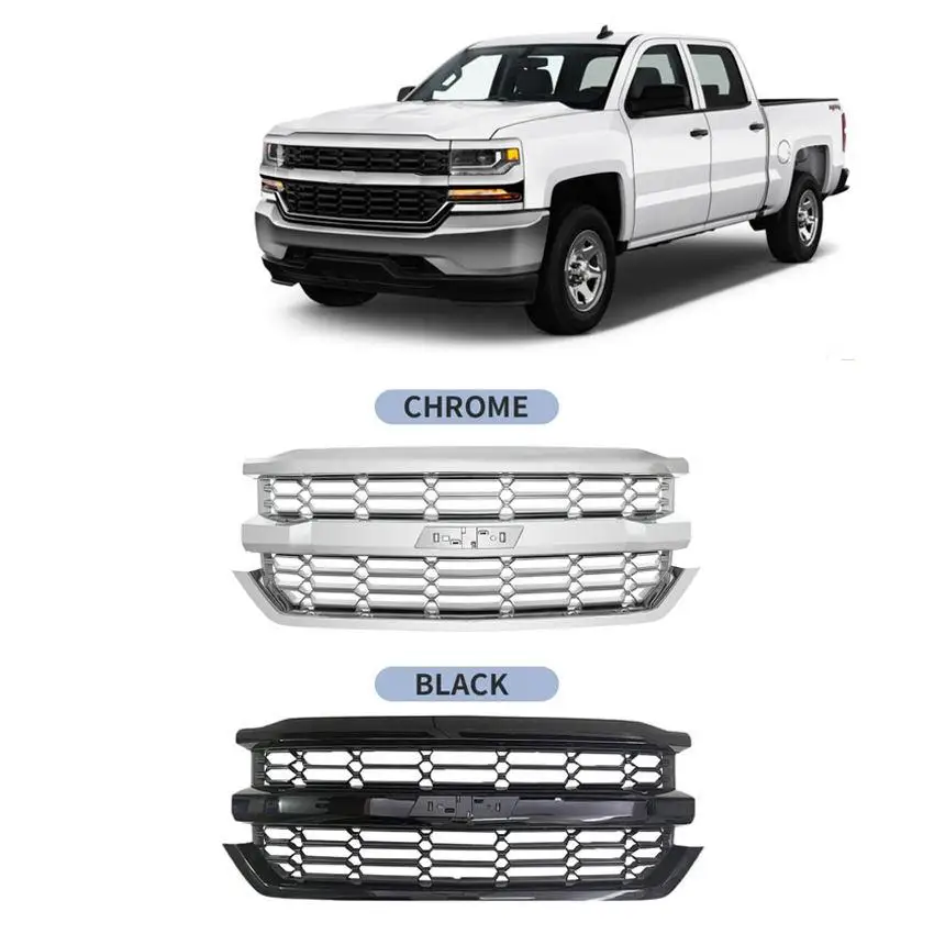 Grille Chrome For Chevrolet Chevy Silverado1500 2016 2017 2018 OEM 84056776 Car Mesh Grille
Grille Chrome For Chevrolet Chevy Silverado1500 2016 2017 2018 OEM 84056776 Car Mesh Grille