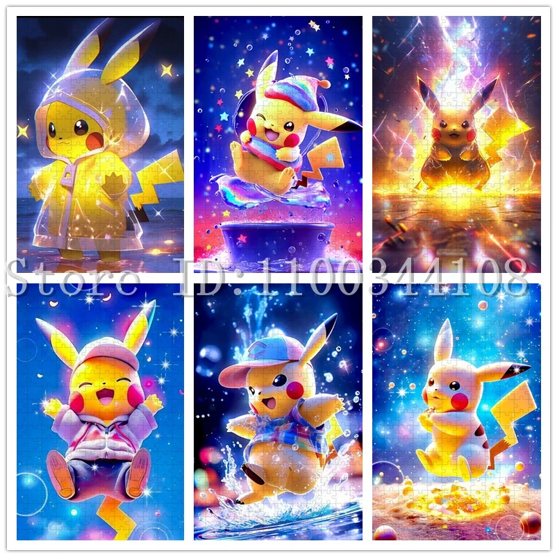 300/500/1000 Pieces Cute Pikachu Jigsaw Puzzles Pokemon Anime Wooden Puzzles for Children Intelligence Game Toys
300/500/1000 Pieces Cute Pikachu Jigsaw Puzzles Pokemon Anime Wooden Puzzles for Children Intelligence Game Toys