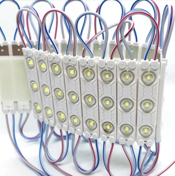 Super Bright 1.5W 2835 LED Modules Injection lens 3leds/piece 12V 160 Degree Waterproof Warm white/Cool White
Super Bright 1.5W 2835 LED Modules Injection lens 3leds/piece 12V 160 Degree Waterproof Warm white/Cool White