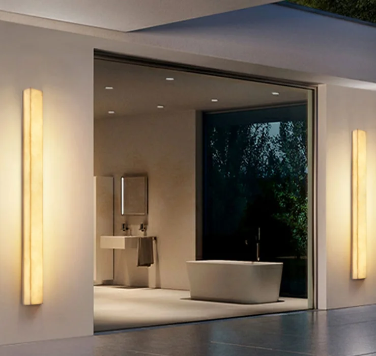 Modern Minimalist Villa Outdoor Waterproof Wall Lamp Fence Courtyard Corridor Marble LED Outdoor Long Linear Wall Light 3000K
Modern Minimalist Villa Outdoor Waterproof Wall Lamp Fence Courtyard Corridor Marble LED Outdoor Long Linear Wall Light 3000K