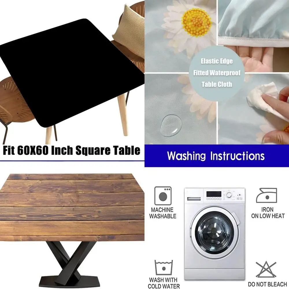 60 Square Waterproof Stretch Tablecloth, Wipe Clean for Indoor/Outdoor Events & Holiday Decor
60 Square Waterproof Stretch Tablecloth, Wipe Clean for Indoor/Outdoor Events & Holiday Decor