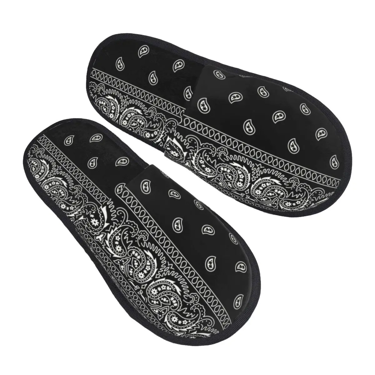 Custom Print Black And White Paisley Chicano Style House Slippers Cozy Warm Black And White Memory Foam Fluffy Slipper Shoes
Custom Print Black And White Paisley Chicano Style House Slippers Cozy Warm Black And White Memory Foam Fluffy Slipper Shoes
