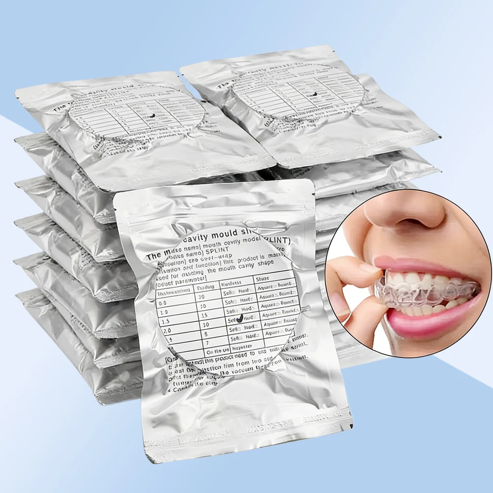 Материал для термоформования: мягкие и твердые листы 0.8, 1.0, 1.5, 2.0 мм для вакуумной формовки ортодонтических полимерных пластин
Материал для термоформования: мягкие и твердые листы 0.8, 1.0, 1.5, 2.0 мм для вакуумной формовки ортодонтических полимерных пластин