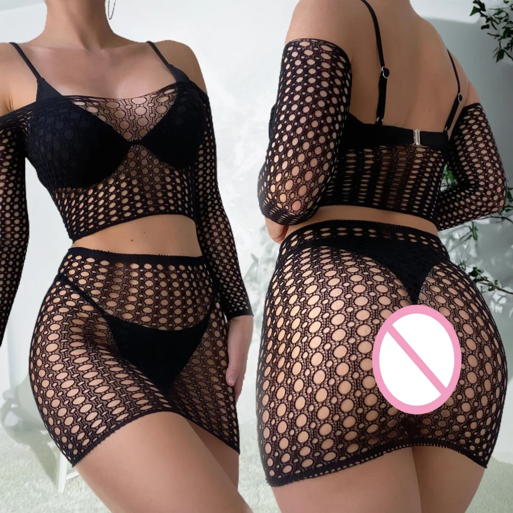 2024 New Women's Fishing Net Mini Bodycon Dress Ladies Erotic Mesh Transparent Tight Lingerie Costumes Sexy Beach Short Skirt
2024 New Women's Fishing Net Mini Bodycon Dress Ladies Erotic Mesh Transparent Tight Lingerie Costumes Sexy Beach Short Skirt