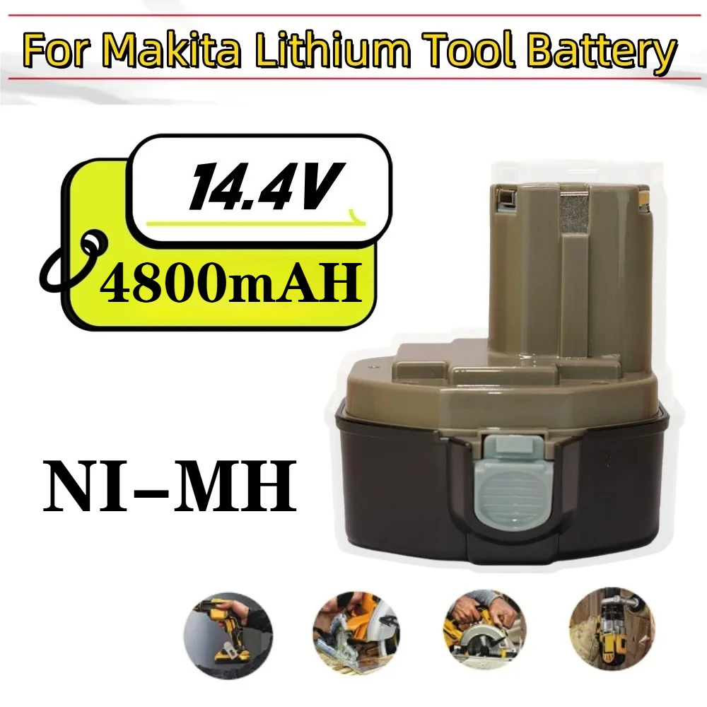 14.4V NI-MH 4800mAh Replacement Battery for Makita Battery 14.4V PA14 1420 1422 1433 1434 1435 1435F 192699-A
14.4V NI-MH 4800mAh Replacement Battery for Makita Battery 14.4V PA14 1420 1422 1433 1434 1435 1435F 192699-A