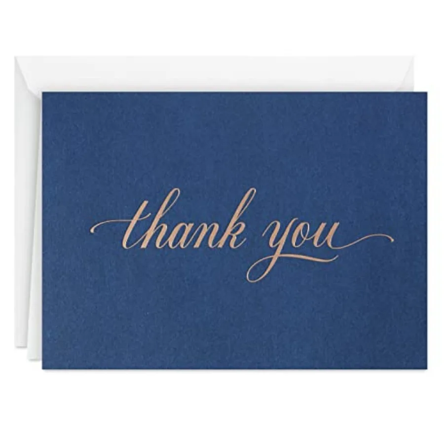 Pack of Thank You Cards, Elegant 40 Thank You Notes with Envelopes
Pack of Thank You Cards, Elegant 40 Thank You Notes with Envelopes