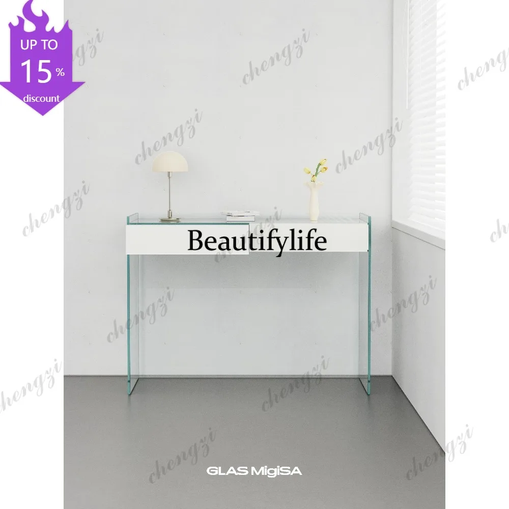 M178 Modern simple glass desk into the house against the wall, porch cabinet, dining side cabinet, bedroom dresser
M178 Modern simple glass desk into the house against the wall, porch cabinet, dining side cabinet, bedroom dresser