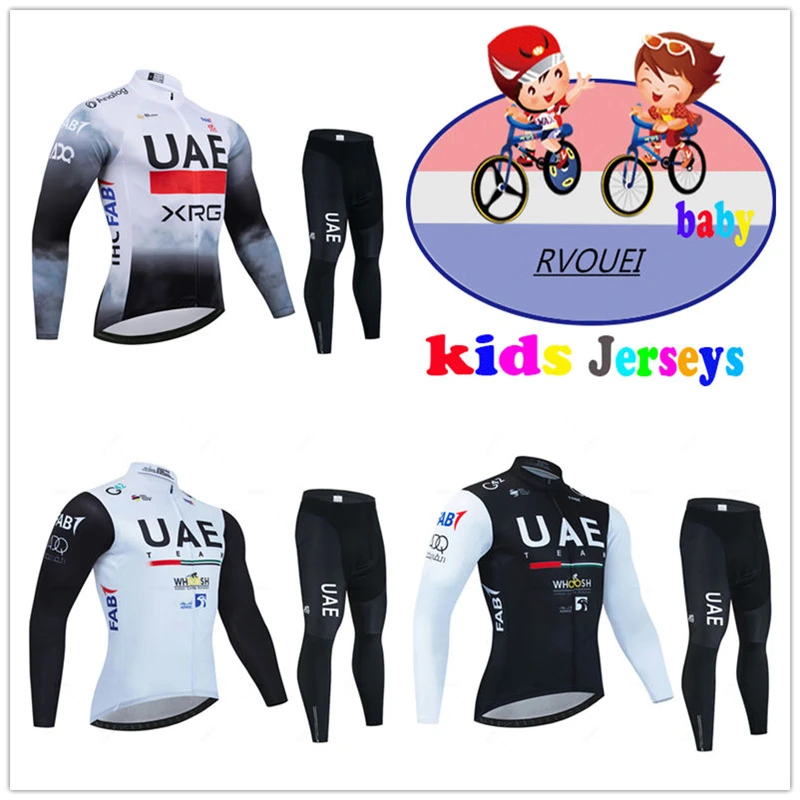 Детская велосипедная одежда Uae Team, осенний комплект из джерси с длинными рукавами, одежда для горного велосипеда, костюм для MTB, детская велосипедная одежда Ciclismo
Детская велосипедная одежда Uae Team, осенний комплект из джерси с длинными рукавами, одежда для горного велосипеда, костюм для MTB, детская велосипедная одежда Ciclismo