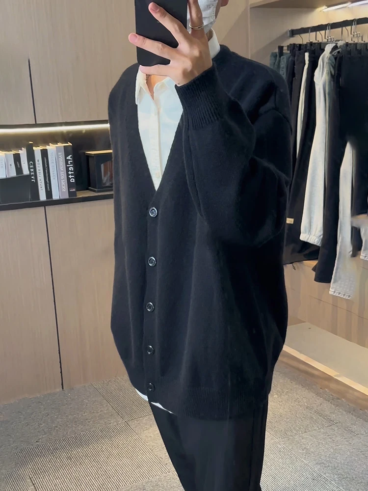 Bla Deep V-Ne Knitted Sweater Men's Winter Korean Sle High-End Lazy Sle Knit Cardigan Outerwear Straight Cut Long Sve
Bla Deep V-Ne Knitted Sweater Men's Winter Korean Sle High-End Lazy Sle Knit Cardigan Outerwear Straight Cut Long Sve