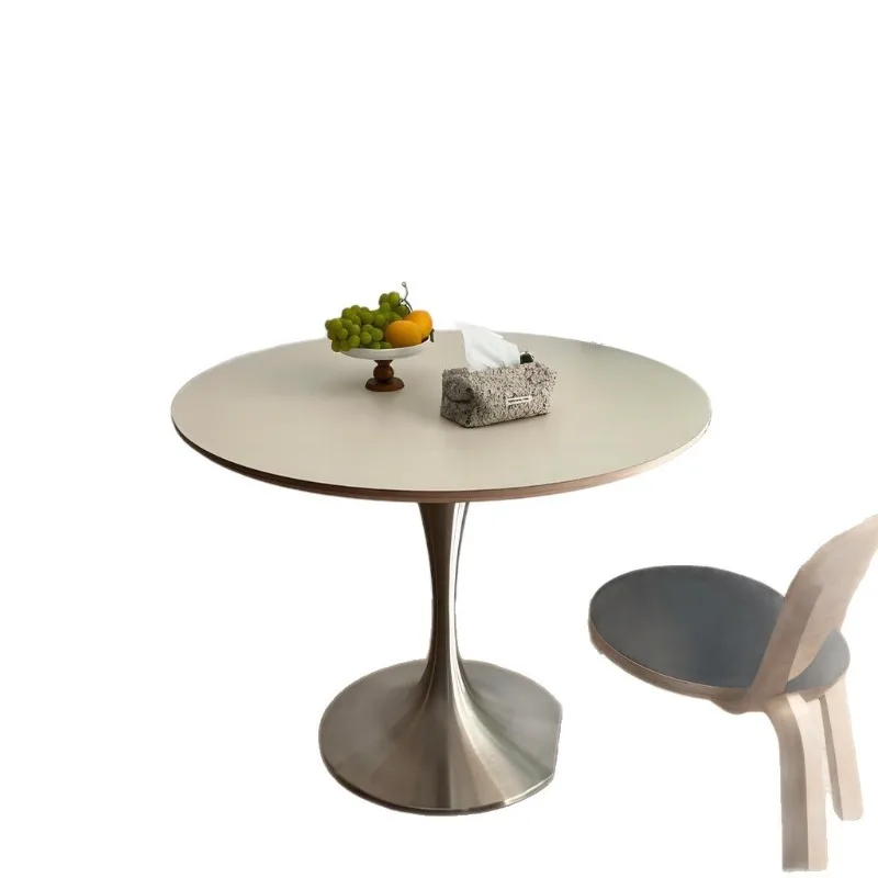 Ocean plate color dining table, household retro round stainless steel table, round table
Ocean plate color dining table, household retro round stainless steel table, round table