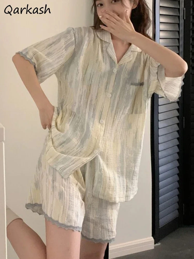 Пижамные комплекты, женская одежда для сна, свободная домашняя летняя одежда, нежная тонкая девичья повседневная модная основа, корейский стиль, повседневная одежда 2023,
Пижамные комплекты, женская одежда для сна, свободная домашняя летняя одежда, нежная тонкая девичья повседневная модная основа, корейский стиль, повседневная одежда 2023,