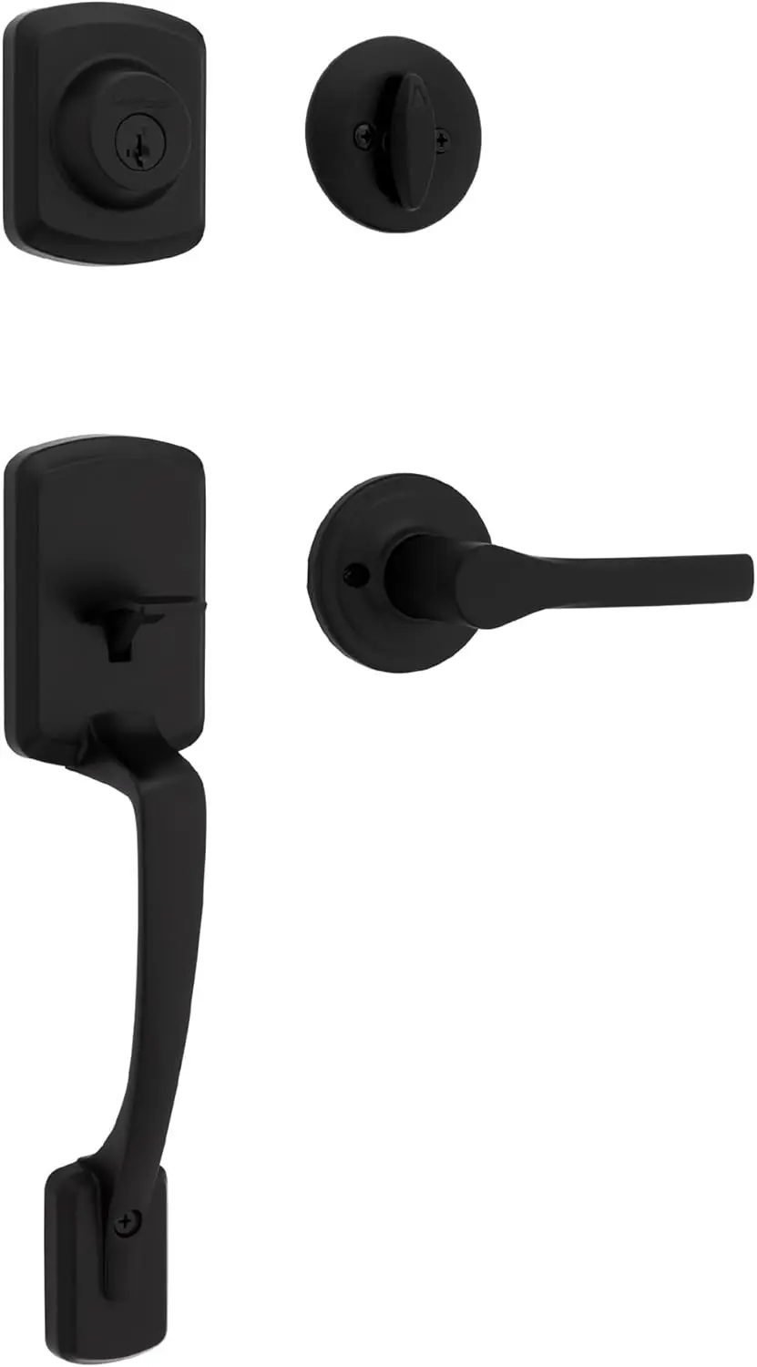 Комплект ручки дверного замка и засова с системой безопасности SmartKey, матовая черная отделка, простая установка своими руками
Комплект ручки дверного замка и засова с системой безопасности SmartKey, матовая черная отделка, простая установка своими руками