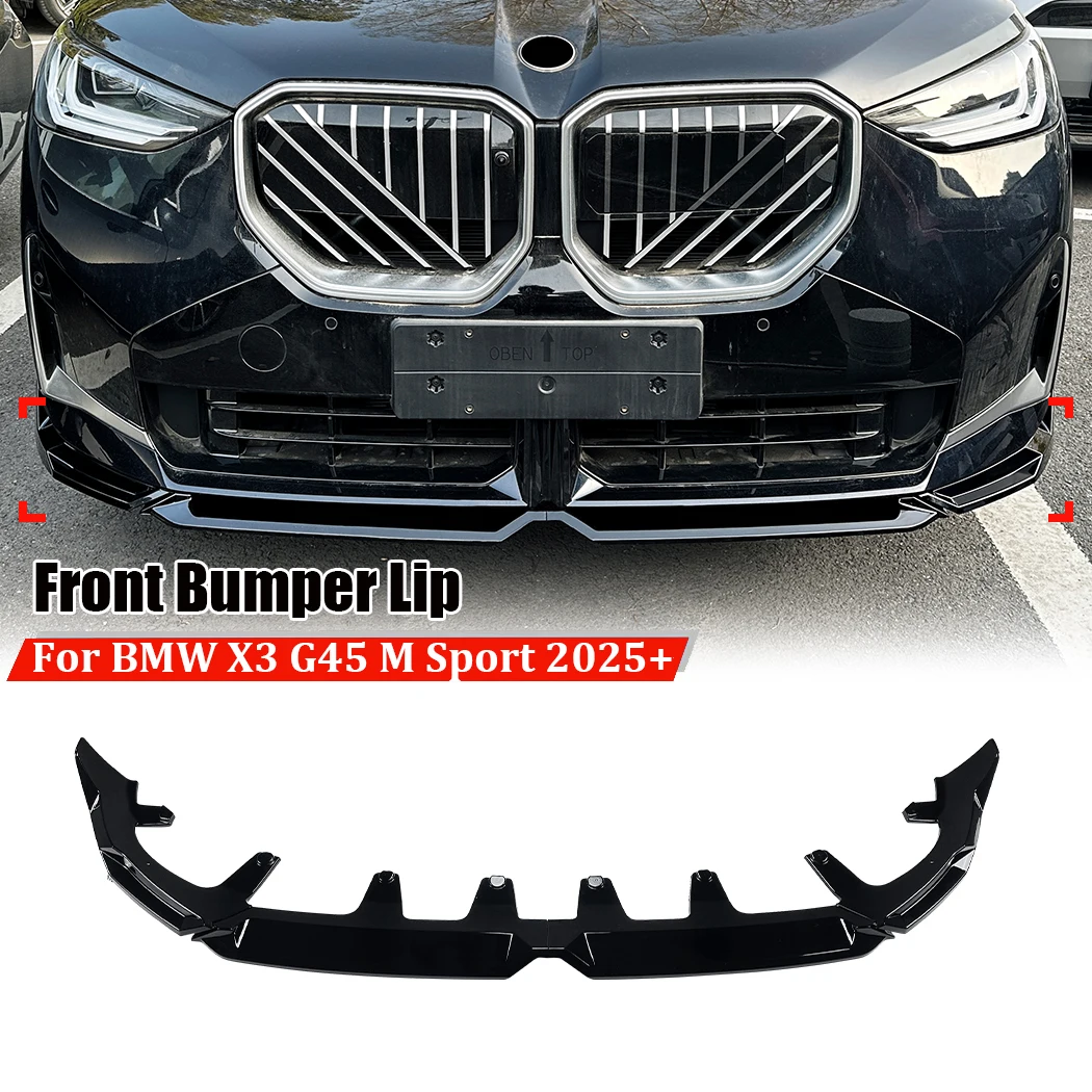 For BMW X3 G45 M Sport 2025+ Front Bumper Canard Lip Splitter Front Shovel Lip Body Kit Spoiler Protective Modification
For BMW X3 G45 M Sport 2025+ Front Bumper Canard Lip Splitter Front Shovel Lip Body Kit Spoiler Protective Modification