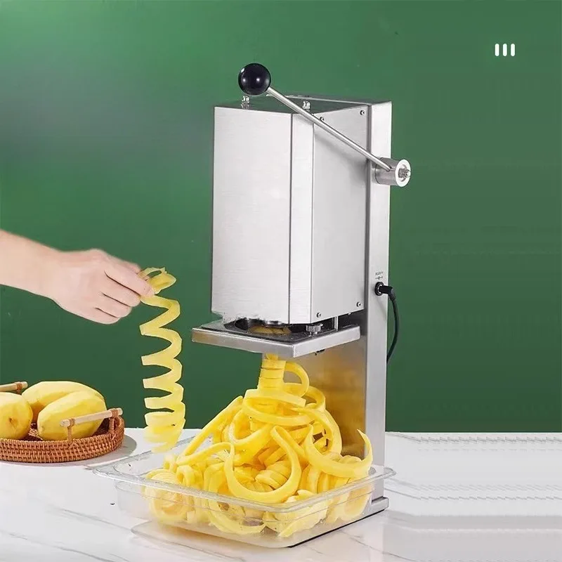 Electric twist French fries machine Commercial stall French fries machine Potato carrot slicing machine
Electric twist French fries machine Commercial stall French fries machine Potato carrot slicing machine
