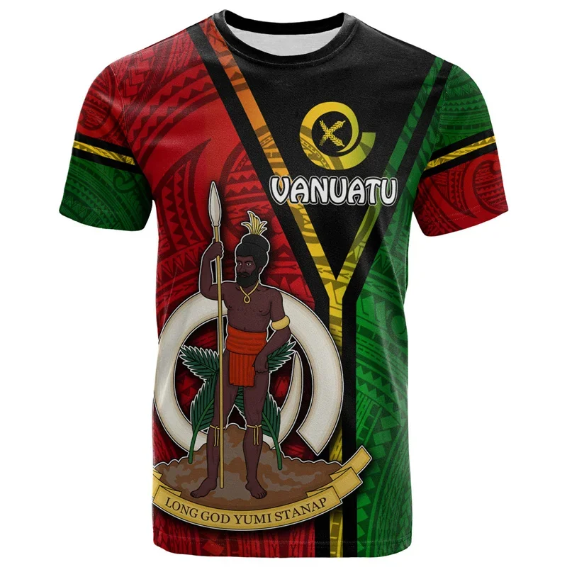 Fashion Vanuatu 3D Printing T Shirt Men Polynesian Graphic T-shirt Round Neck Short Sleeves Summer Casual Street Loose Tees
Fashion Vanuatu 3D Printing T Shirt Men Polynesian Graphic T-shirt Round Neck Short Sleeves Summer Casual Street Loose Tees