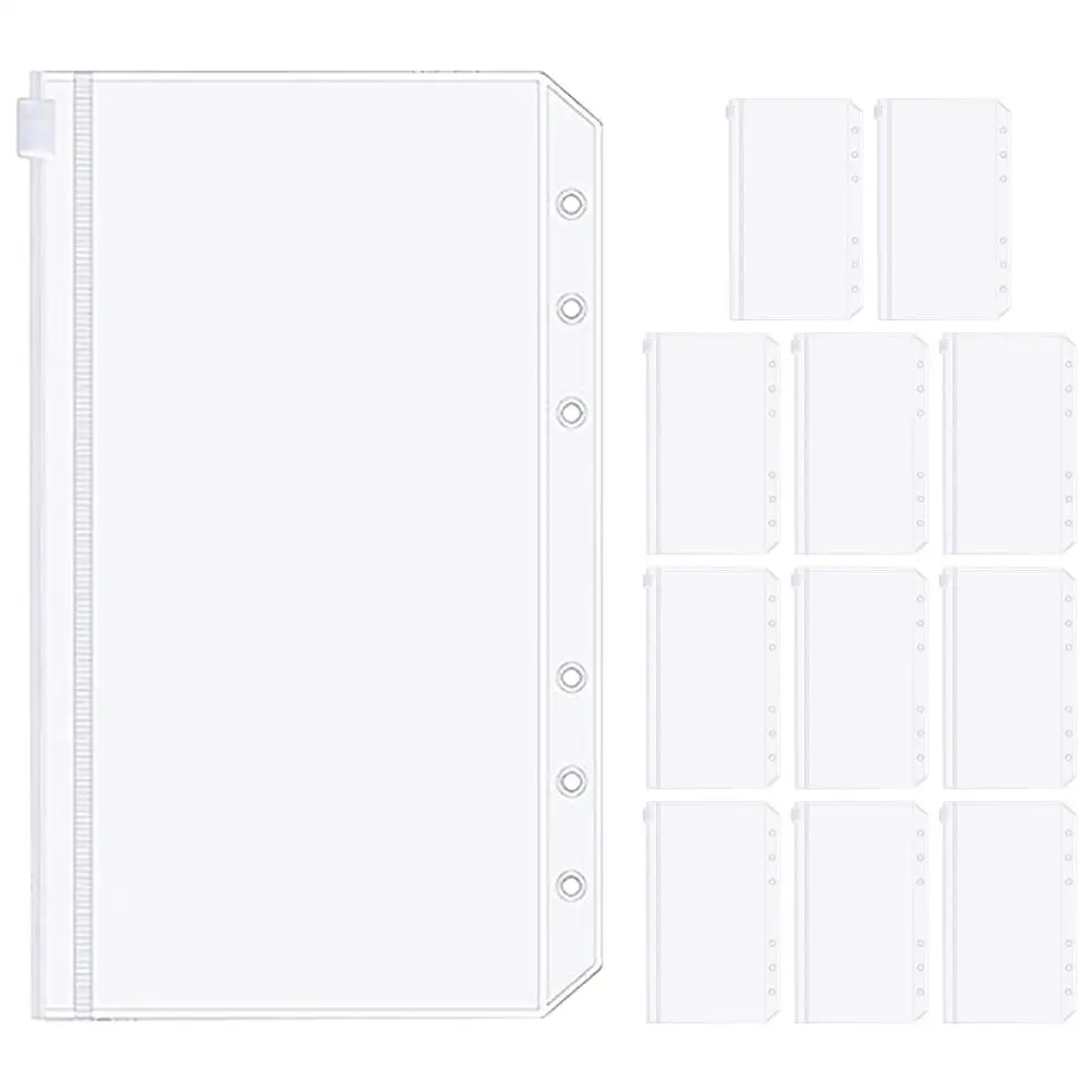12 Pcs Ring Binder Zipper Bags PVC Document Binder Loose Leaf Bags Pouches Notebook Folders Loose Leaf Storage Clear Bag
12 Pcs Ring Binder Zipper Bags PVC Document Binder Loose Leaf Bags Pouches Notebook Folders Loose Leaf Storage Clear Bag