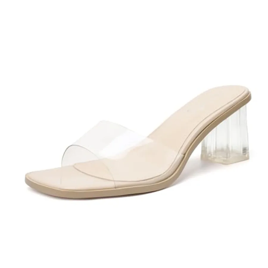 vivianly Women's Low Block Heels Sandal Square Open Toe Chunky High Heels Slip on Heeled Sandals Mules Slide for Party Wedding
vivianly Women's Low Block Heels Sandal Square Open Toe Chunky High Heels Slip on Heeled Sandals Mules Slide for Party Wedding