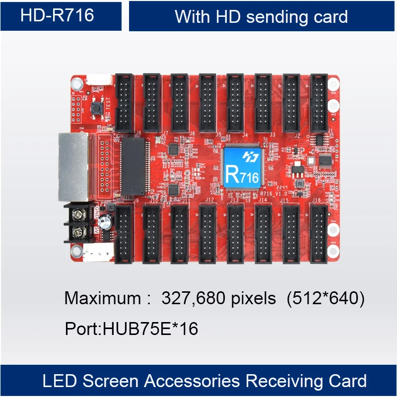 New2023 HUIDU Series R712/ R716 Full color Video Receiving Card,Receiving Card For Indoor Outdoor Full Color LED Module
New2023 HUIDU Series R712/ R716 Full color Video Receiving Card,Receiving Card For Indoor Outdoor Full Color LED Module