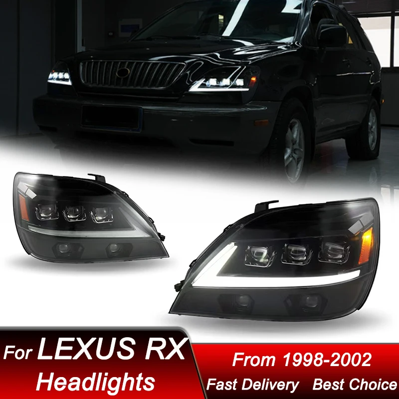 Автомобильные светодиодные фары для Lexus RX RX300 1998-2002, новый стиль, светодиодная сборка, обновление, комплект аксессуаров для линз проектора с высокой настройкой
Автомобильные светодиодные фары для Lexus RX RX300 1998-2002, новый стиль, светодиодная сборка, обновление, комплект аксессуаров для линз проектора с высокой настройкой
