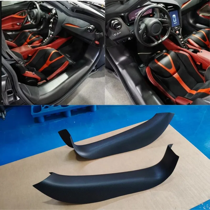 For Mclaren 720S Carbon fiber inner Door Sill Panel stick on type car bodykits 2pcs
For Mclaren 720S Carbon fiber inner Door Sill Panel stick on type car bodykits 2pcs