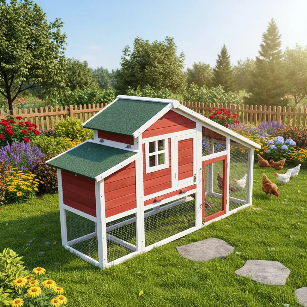 Custom SDC032 Luxury Eco-friendly Large Waterproof Chicken Coop Factory Wholesale Run Wood Easy Clean Pet House Furniture Print
Custom SDC032 Luxury Eco-friendly Large Waterproof Chicken Coop Factory Wholesale Run Wood Easy Clean Pet House Furniture Print