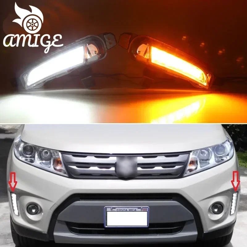 12V LED Daytime Running Light For Suzuki Vitara 2015 - 2016 Turning Yellow Signal Relay Waterproof Car LED Daylights
12V LED Daytime Running Light For Suzuki Vitara 2015 - 2016 Turning Yellow Signal Relay Waterproof Car LED Daylights