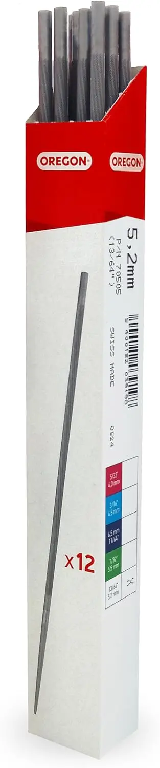 12 Pack Chainsaw File 7/32" for 3/8 and .404 Pitch Chains with Double-Cut Design
12 Pack Chainsaw File 7/32" for 3/8 and .404 Pitch Chains with Double-Cut Design