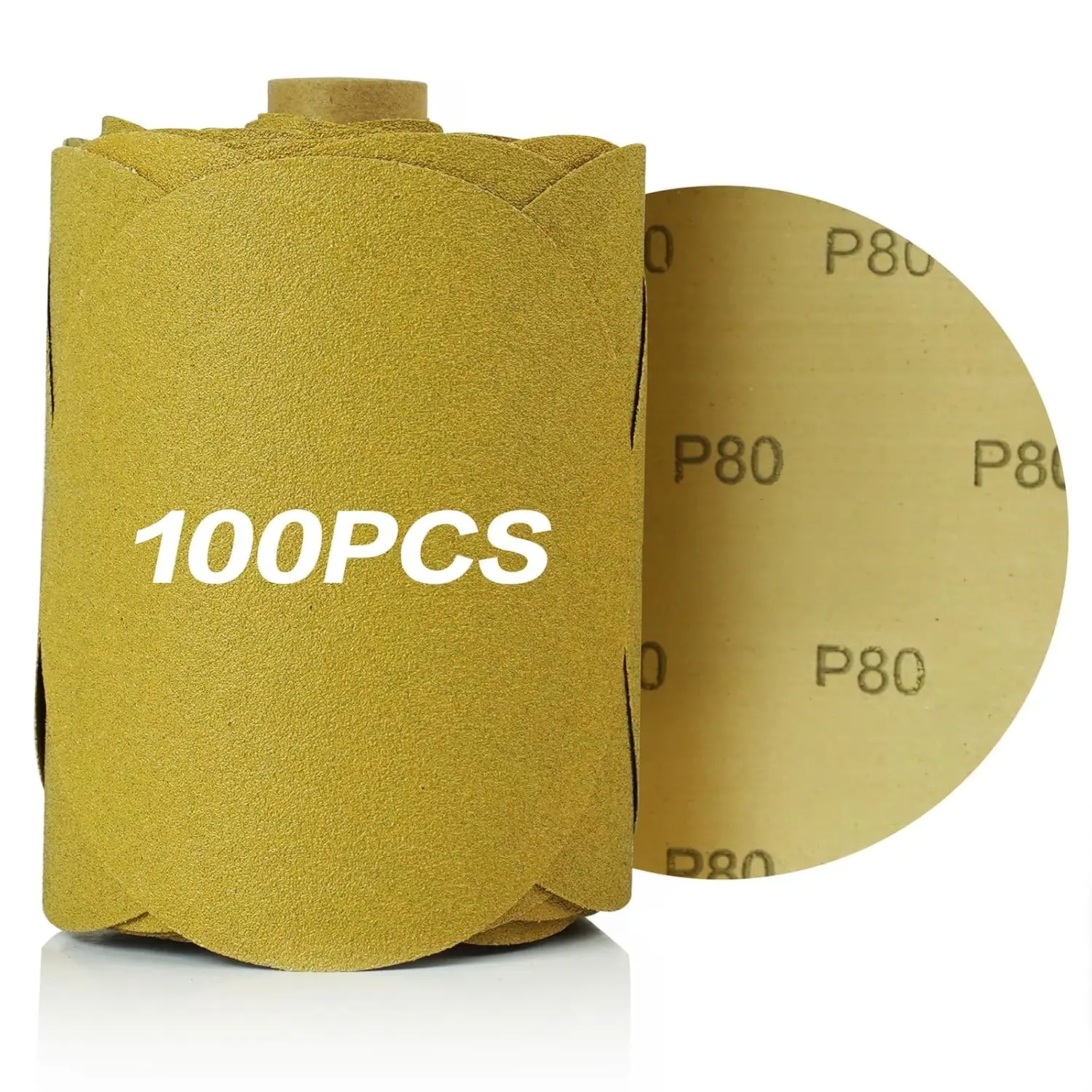 6 Inch Self-Adhesive Sanding Discs, 80 Grit, 100 Pack for DA Sander on Wood, Auto Body, Paint, Metal, Plastic
6 Inch Self-Adhesive Sanding Discs, 80 Grit, 100 Pack for DA Sander on Wood, Auto Body, Paint, Metal, Plastic