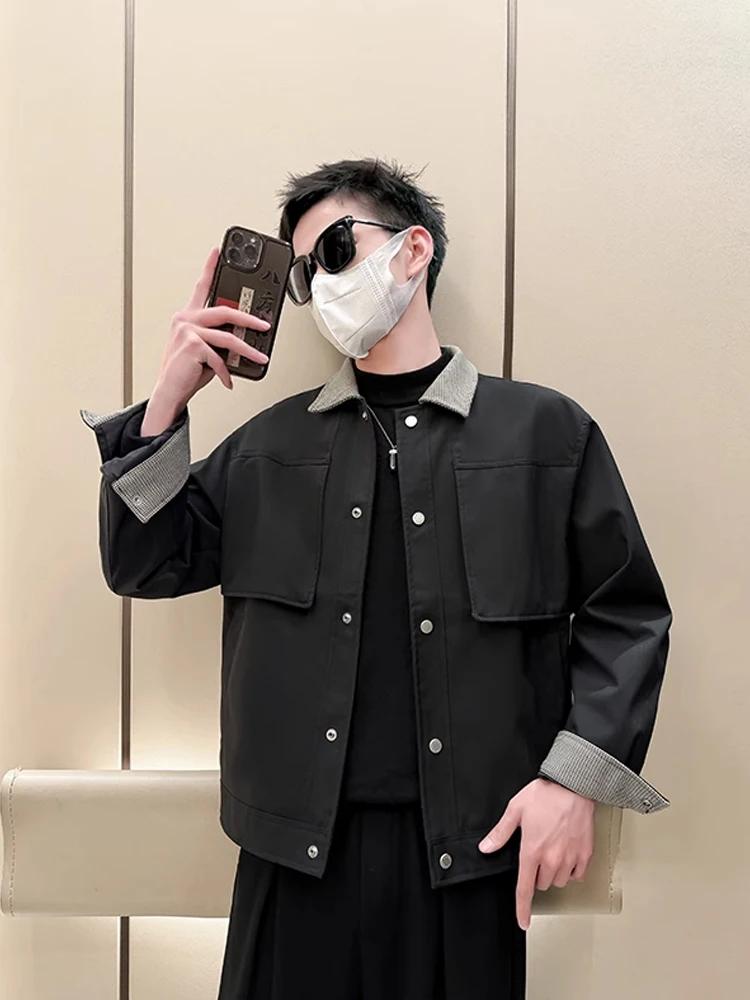 Cool ort Collar Men's Jaet Spring Autumn Bla Workwear Sle Stand Fit Long Sve Antibacterial Polyester Fiber
Cool ort Collar Men's Jaet Spring Autumn Bla Workwear Sle Stand Fit Long Sve Antibacterial Polyester Fiber