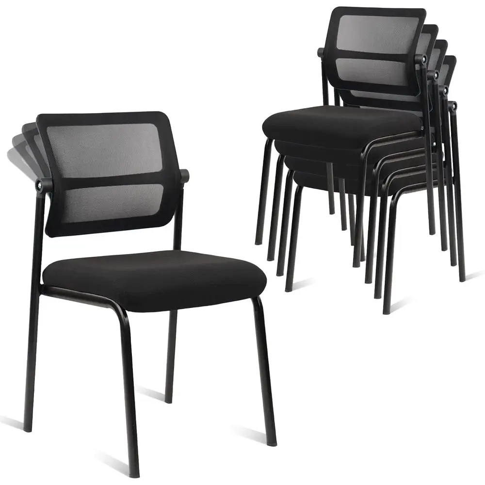 Adjustable Backrest Mesh Waiting Room Chairs with Ergonomic Support, 4-Pack Black
Adjustable Backrest Mesh Waiting Room Chairs with Ergonomic Support, 4-Pack Black