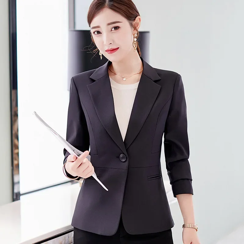 Black Women Blazer 2023 Formal Slim Blazers Lady Office Work Suit Pockets Jackets Coat Female Wine Notched Blazer Jackets Femme
Black Women Blazer 2023 Formal Slim Blazers Lady Office Work Suit Pockets Jackets Coat Female Wine Notched Blazer Jackets Femme