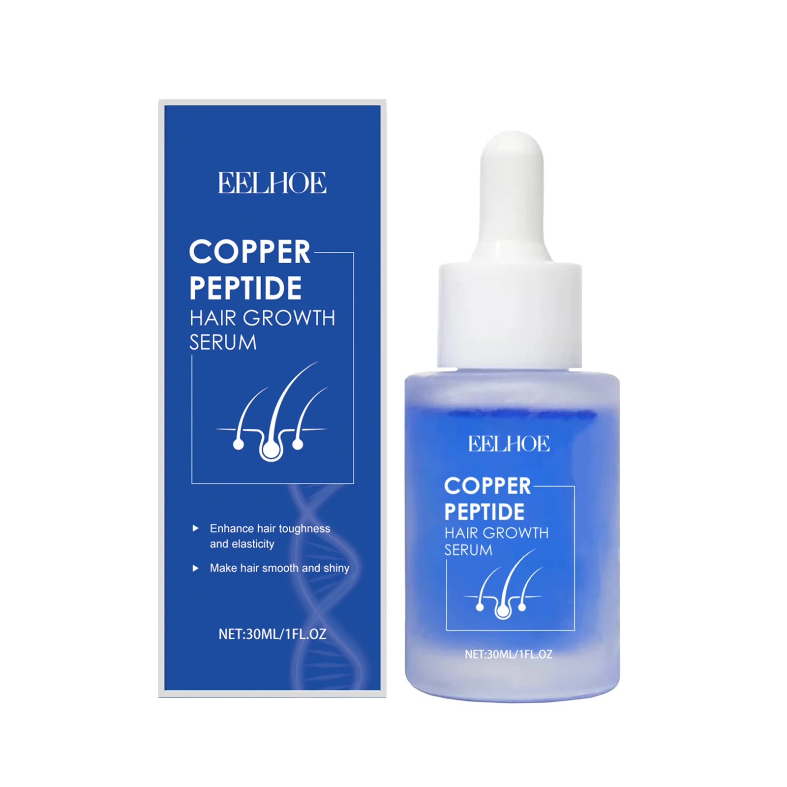 EELHOE Blue Copper Peptide Serum for Hair Growth Treatments for Damaged Hair Strengthening Products Prevent Hair Loss Essence
EELHOE Blue Copper Peptide Serum for Hair Growth Treatments for Damaged Hair Strengthening Products Prevent Hair Loss Essence