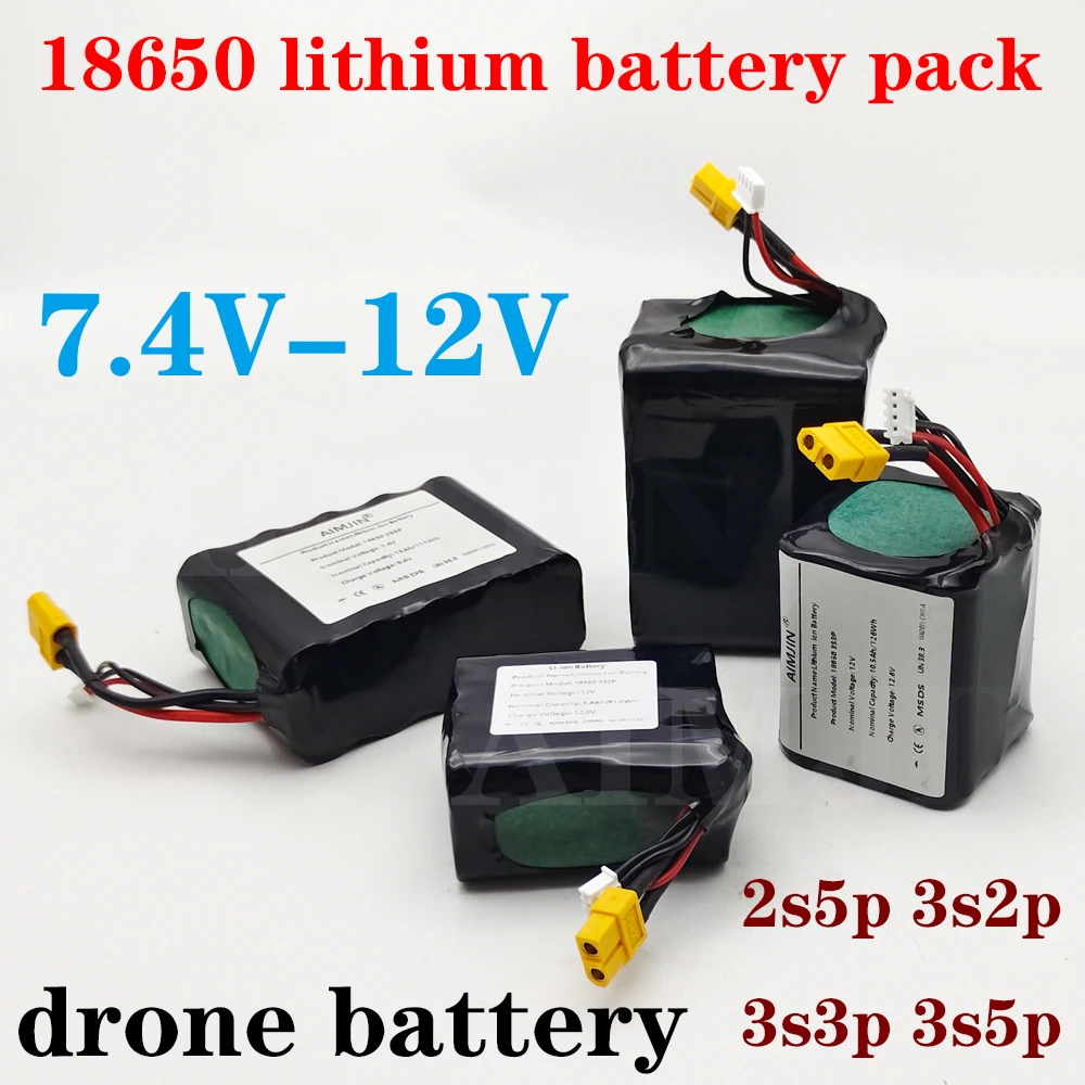 for Various RC Airplane Drone Quadrotor,with Connector XH2.54+XT60 7.4/12V High Capacity UAV Rechargeable Li-ion Battery
for Various RC Airplane Drone Quadrotor,with Connector XH2.54+XT60 7.4/12V High Capacity UAV Rechargeable Li-ion Battery