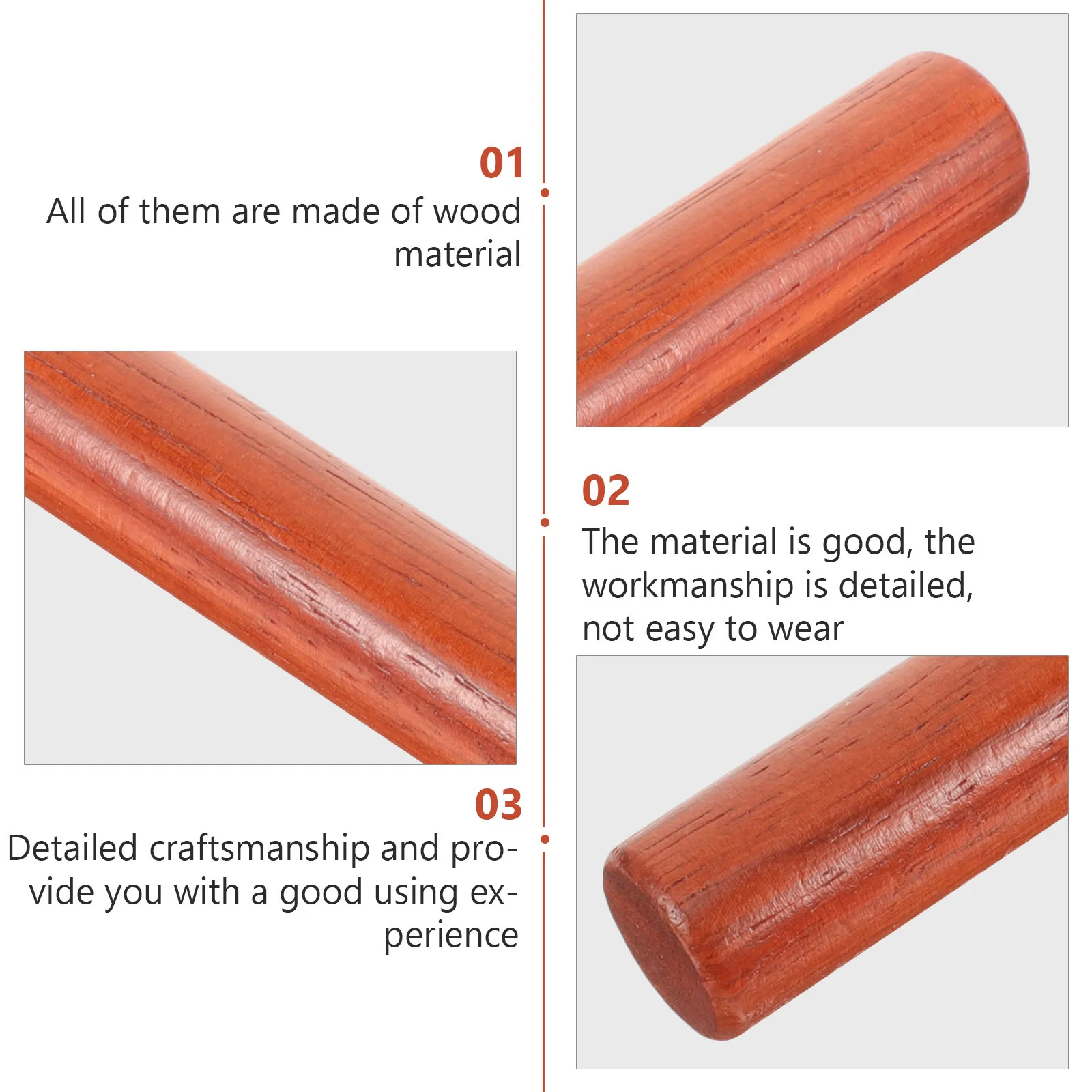 1 Pair Wooden Rhythm Sticks Smooth Edges Kids Musical Percussion Instrument Toddler Educational Tool Natural Wood Sound Rods
1 Pair Wooden Rhythm Sticks Smooth Edges Kids Musical Percussion Instrument Toddler Educational Tool Natural Wood Sound Rods