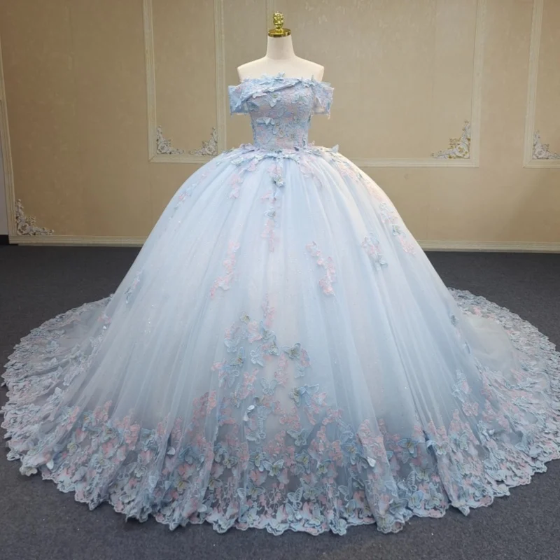 Небесно-голубое блестящее платье Quinceanera с открытыми плечами и бусинами с бантом из тюля для вечеринки, дня рождения, Vestidos De 15 Anos Sweet 16 Dress
Небесно-голубое блестящее платье Quinceanera с открытыми плечами и бусинами с бантом из тюля для вечеринки, дня рождения, Vestidos De 15 Anos Sweet 16 Dress