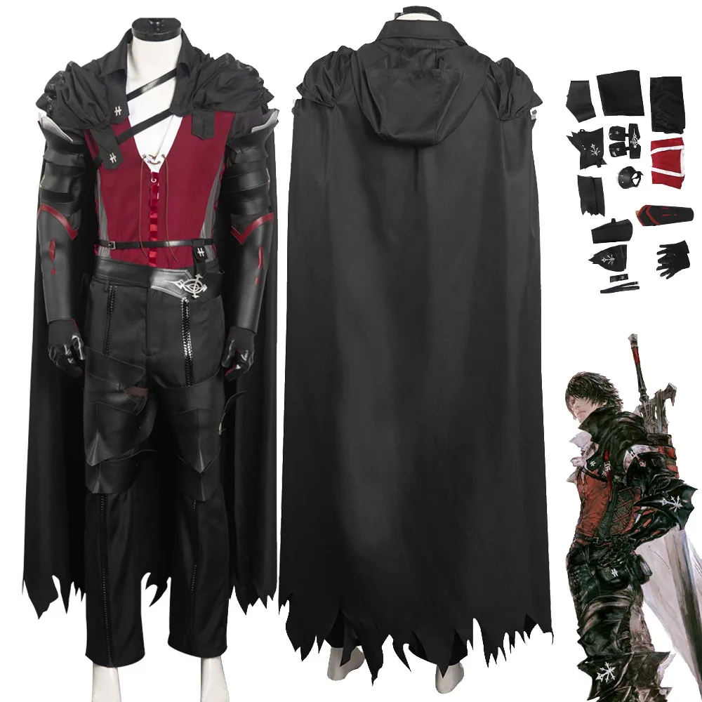 FF16 Clive Rosfield Cosplay Black Cloak Suit Anime Game Final Fantasy XVI Costume Disguise Adult Men Cosplay Roleplay Outfits
FF16 Clive Rosfield Cosplay Black Cloak Suit Anime Game Final Fantasy XVI Costume Disguise Adult Men Cosplay Roleplay Outfits