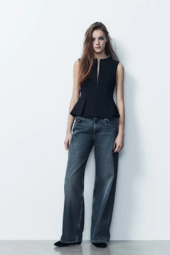 YY0315 25 Spring New Product TRF Women's Short Skirt Style Fashionable and Simple Hemp pleated Sleeveless Top 2180010
YY0315 25 Spring New Product TRF Women's Short Skirt Style Fashionable and Simple Hemp pleated Sleeveless Top 2180010