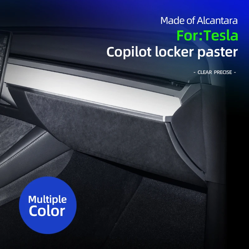 Italian Top Suede Co-pilot Instrument Panel Trim Protective Sticker For Tesla Model 3 2020-2023 Model Y 2020 2021 2022 2023 2024
Italian Top Suede Co-pilot Instrument Panel Trim Protective Sticker For Tesla Model 3 2020-2023 Model Y 2020 2021 2022 2023 2024