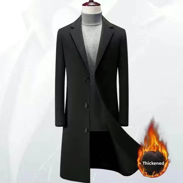 Autumn Winter Men's Woolen Tweed Coat Casual Slim Fit Trendy Men's Wool Coat Medium Length Coat Men's awl Outerwear
Autumn Winter Men's Woolen Tweed Coat Casual Slim Fit Trendy Men's Wool Coat Medium Length Coat Men's awl Outerwear