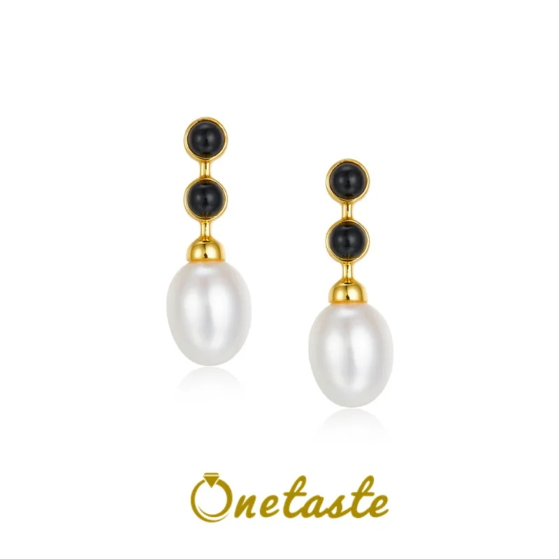 Natural Pearl Onyx Black Agate 925 Sterling Silver Water Drop Earrings For Women 18K Gold Trendy Stackable Dainty Small Earring
Natural Pearl Onyx Black Agate 925 Sterling Silver Water Drop Earrings For Women 18K Gold Trendy Stackable Dainty Small Earring