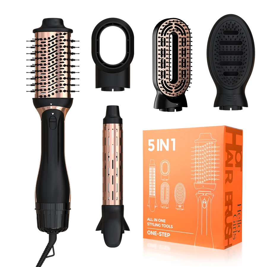 5 in 1 Hot Air Brush, Multifunctional Hair Styling Tool for Curling, Straightening, Brushing, Smoothing & Blow Drying
5 in 1 Hot Air Brush, Multifunctional Hair Styling Tool for Curling, Straightening, Brushing, Smoothing & Blow Drying