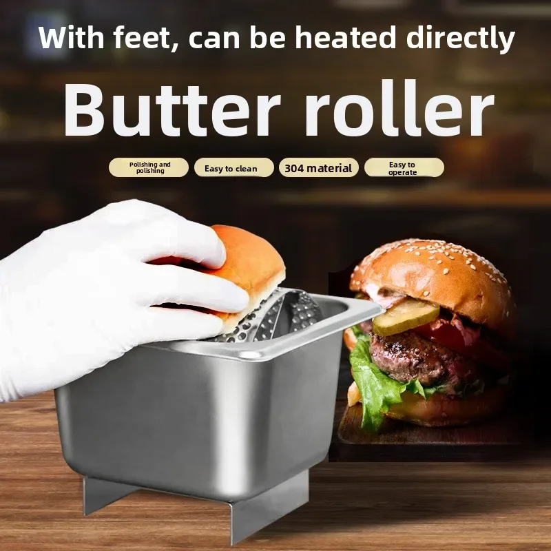 Butter roller 304 stainless steel, specially designed for street stalls in hamburger shops
Butter roller 304 stainless steel, specially designed for street stalls in hamburger shops
