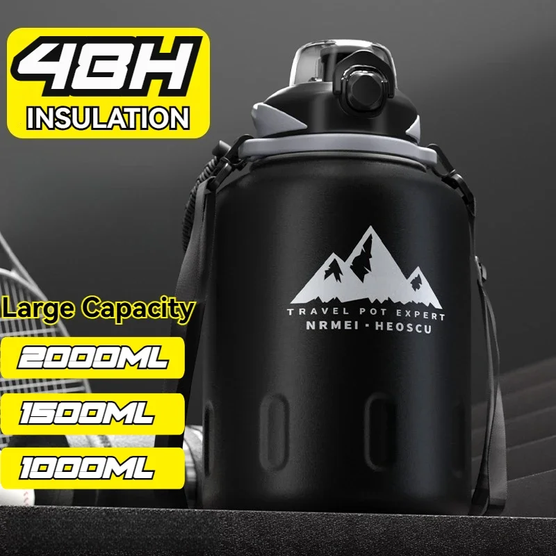 2.0L Thermos Water Bottle Thermal Bottle Vacuum Flask Stainless Steel Insulated Bottle Hot Tea Tumbler Coffee Cup Drinkware Gym
2.0L Thermos Water Bottle Thermal Bottle Vacuum Flask Stainless Steel Insulated Bottle Hot Tea Tumbler Coffee Cup Drinkware Gym