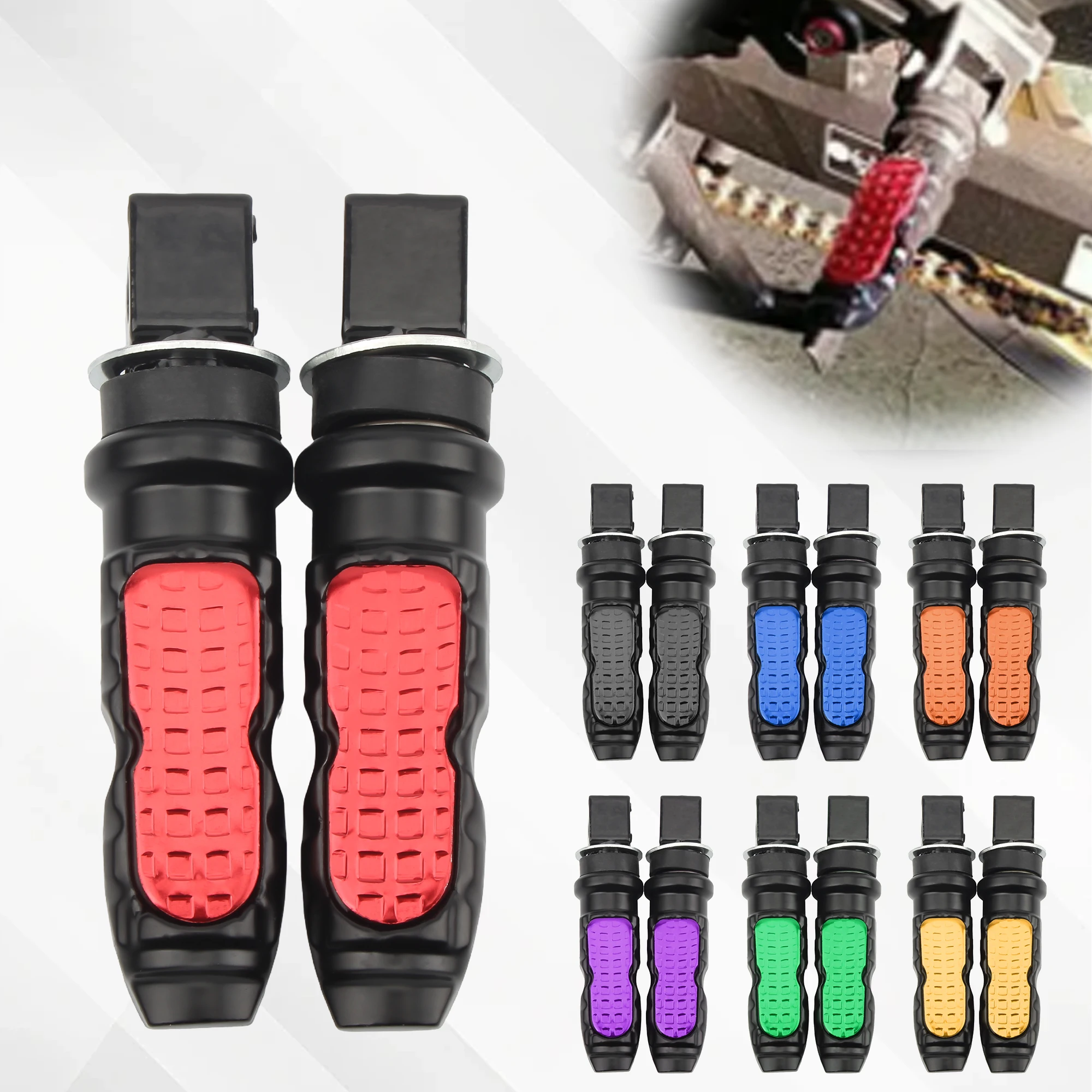 Мотоциклетные задние пассажирские подножки с ЧПУ, подножки, педали, универсальные для Honda Kawasaki Harley Pit Dirt Bike, аксессуары для мотокросса
Мотоциклетные задние пассажирские подножки с ЧПУ, подножки, педали, универсальные для Honda Kawasaki Harley Pit Dirt Bike, аксессуары для мотокросса