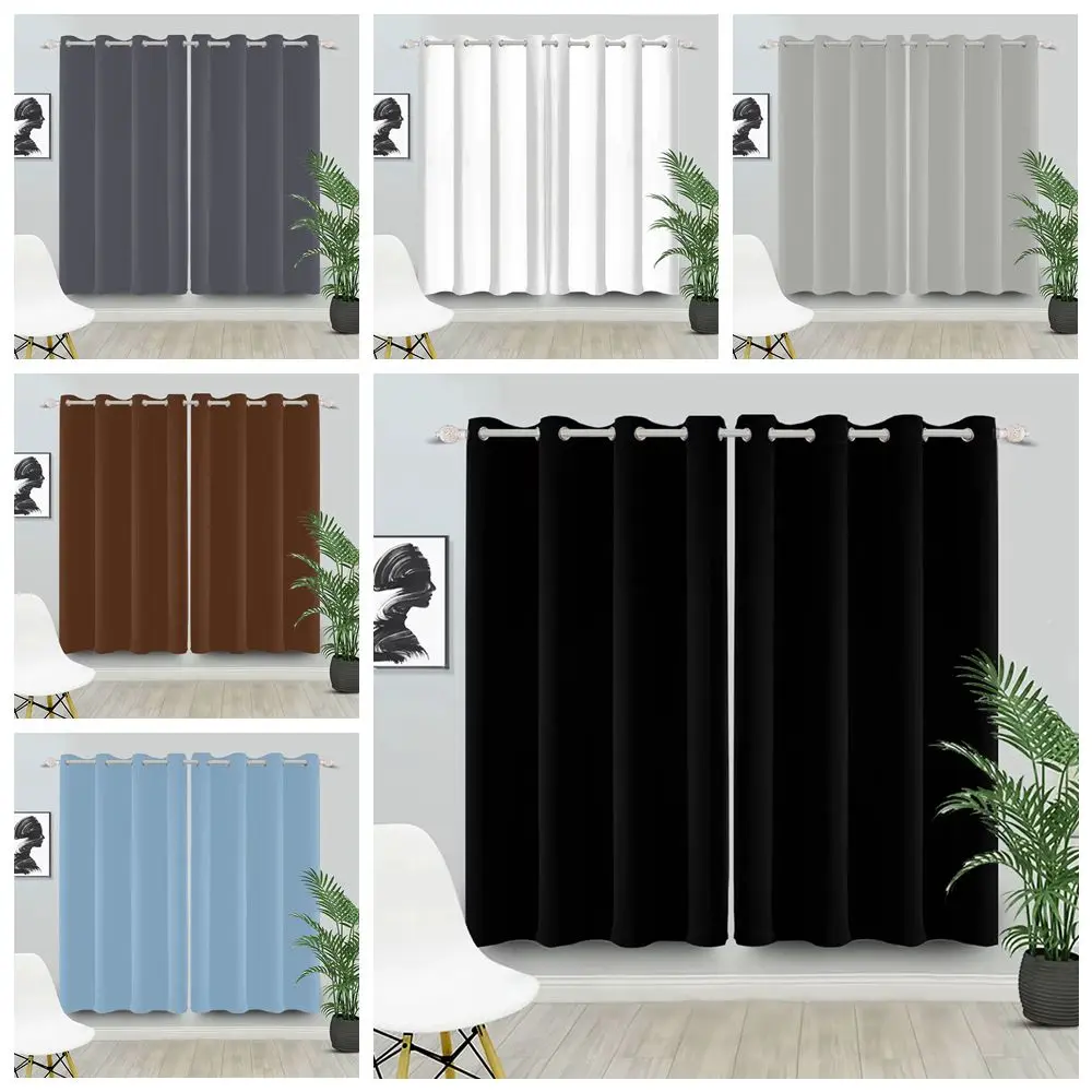2Pcs Solor Color Blackout Curtains Black Grey Blue White Window Hanging Room Darkening Grommet Drapes for Living Room Bedroom
2Pcs Solor Color Blackout Curtains Black Grey Blue White Window Hanging Room Darkening Grommet Drapes for Living Room Bedroom