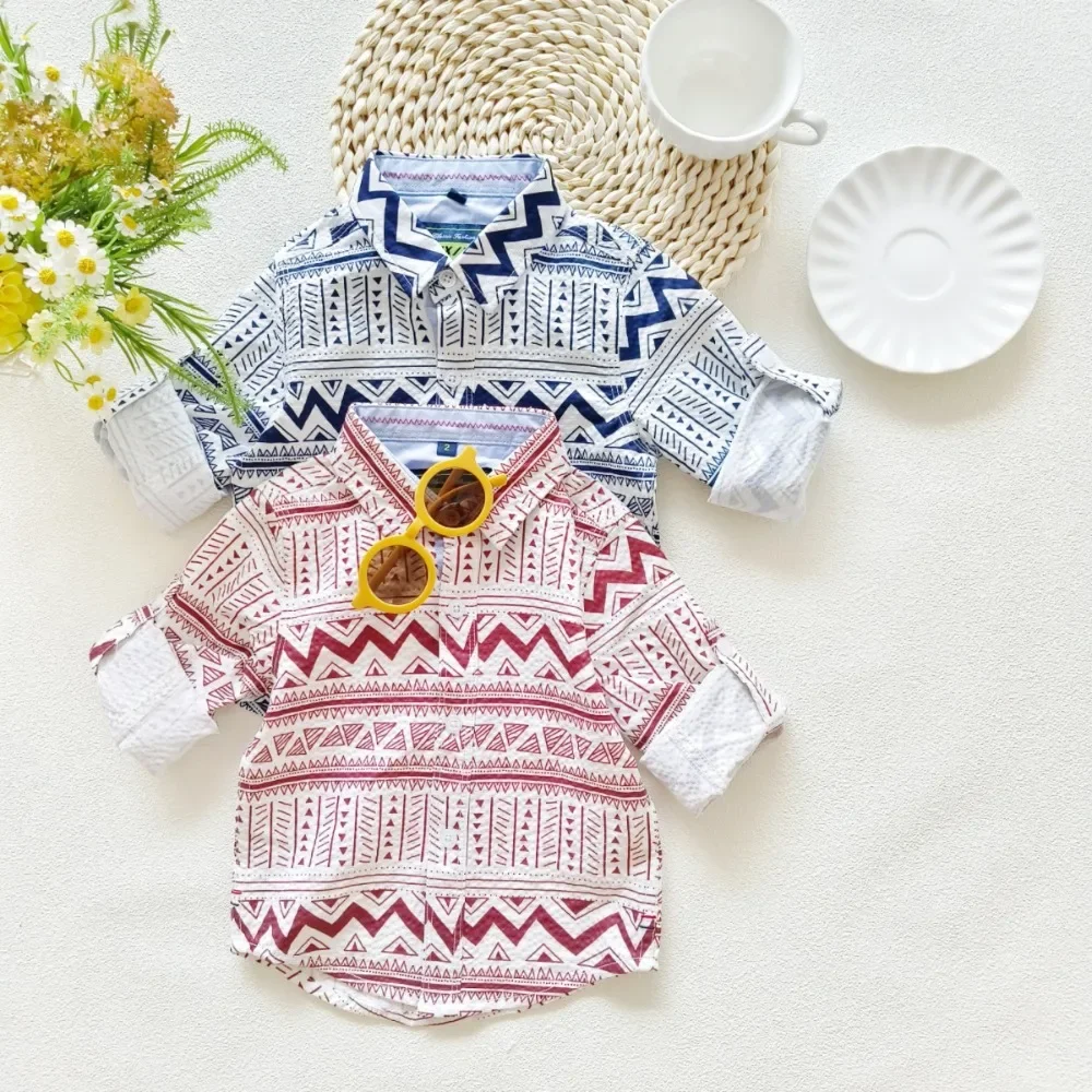 Fashion Trends 2024 Spring/Autumn New Children's Long Sleeve Turn-down Collar Fashion Top Boys' Striped Shirt
Fashion Trends 2024 Spring/Autumn New Children's Long Sleeve Turn-down Collar Fashion Top Boys' Striped Shirt