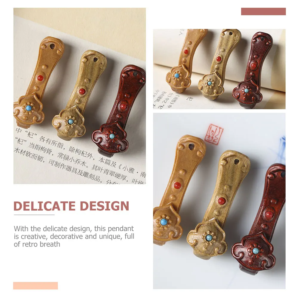 2Pcs Creative Wooden Ruyi Pendant Keychain Adornment Retro Style Craft Accessories
2Pcs Creative Wooden Ruyi Pendant Keychain Adornment Retro Style Craft Accessories